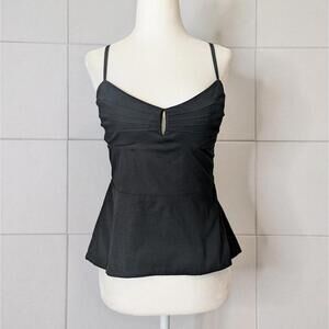 G Label by Goop structured bustier peplum cami top